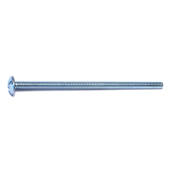 Midwest Fastener #10-24 x 4 in Combination Phillips/Slotted Truss Machine Screw, Zinc Plated Steel, 100 PK 07630